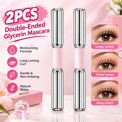 2PCS Dual-Ended 2-in-1 Glycerin-Infused Mascara for Adults