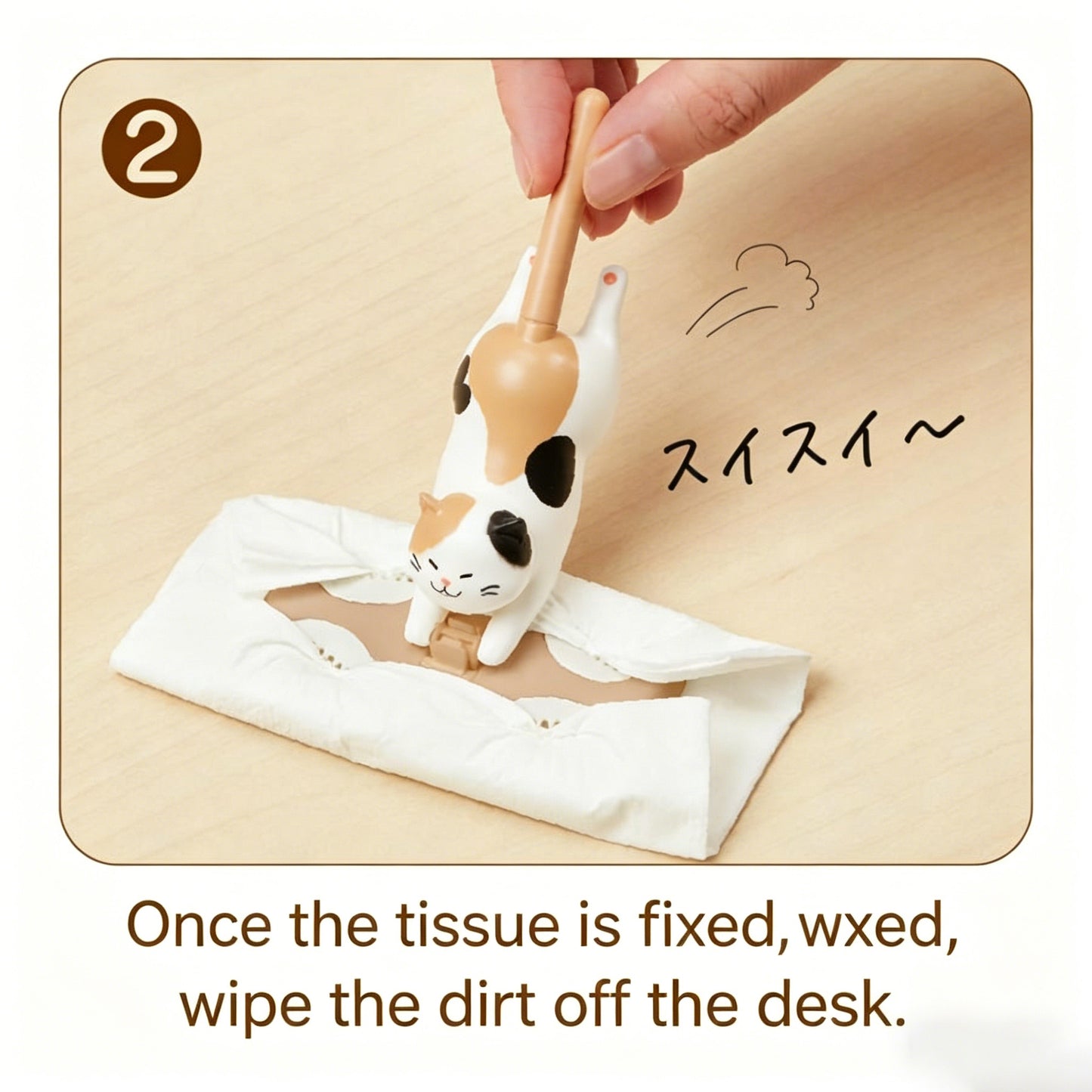 Calico Cat Desk Cleaner