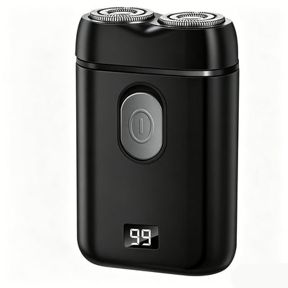 Portable Electric Shaver Dual Blade Usb Rechargeable Led Display