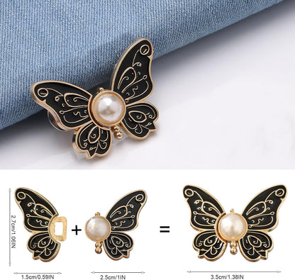 8 Pack Detachable Butterfly Clips Pant Waist Tightener