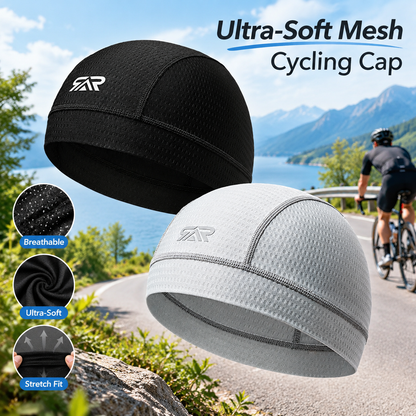 2PCS Ultra Soft Mesh Cycling Cap, Breathable Cap, Skin-Friendly Helmet Liner Caps