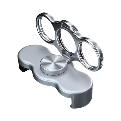 Double-Ring Three-Finger Back Clip Holder - 360° Rotating Mobile Grip