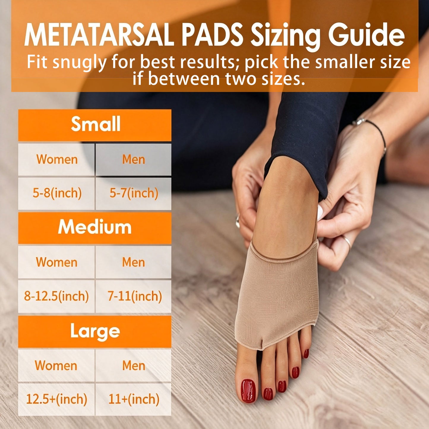 Socks-Compatible Unisex Basic Forefoot Silicone Pads