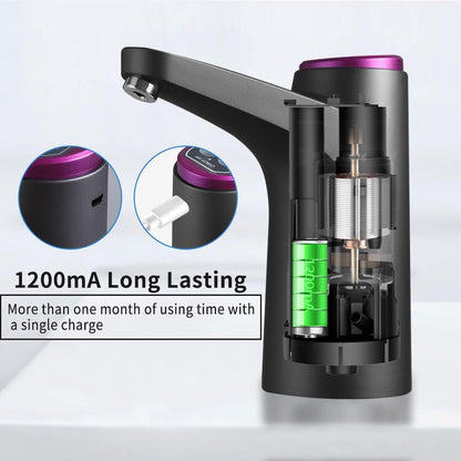 Smart USB Portable Water Bottle Dispenser with USB Electric Charging and Automatic Off Switch