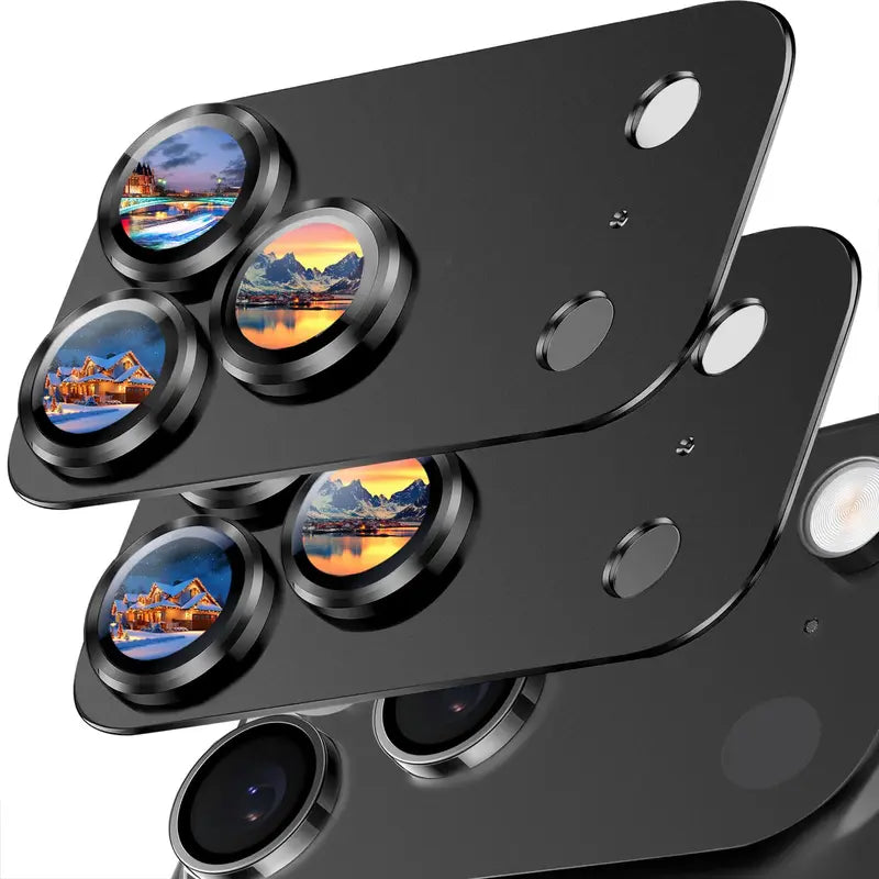 2 Pack Camera Lens Protector for iPhone 17 Pro Max – Metal Aluminum Alloy & Tempered Glass
