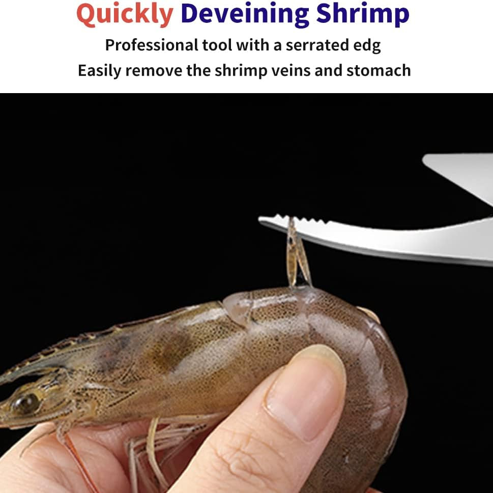 2PCS Shrimp Deveining Tool Stainless Steel