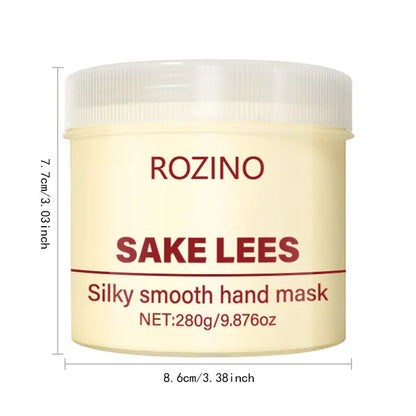 Sake Lees Hand Mask - Silky Smooth Formula for Hand Skin Care & Moisturization