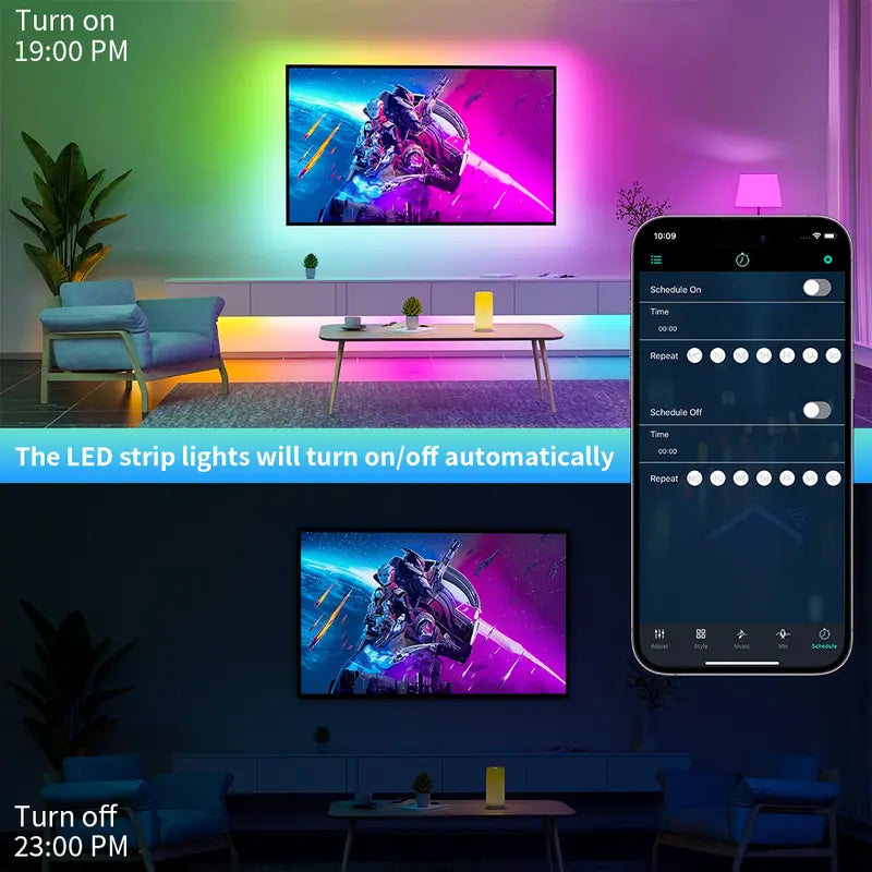 Upgraded Quality RGBIC LED Strip Lights - App & Remote Control