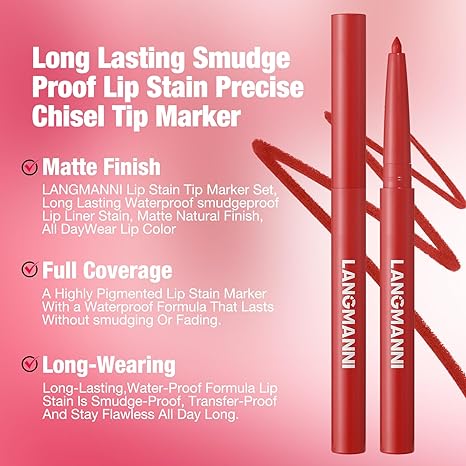 12-Color Matte Lip Liner Set