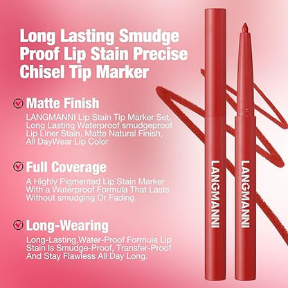 12-Color Matte Lip Liner Set