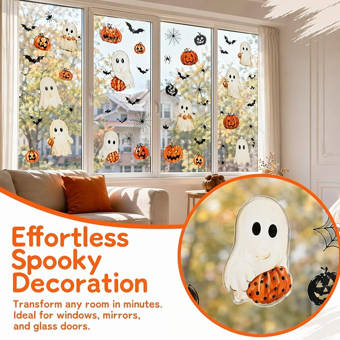 Halloween PVC Cling Decorative Stickers