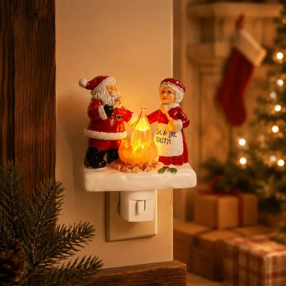 Santa Claus Resin Night Light - Creative Christmas Decorative Light for Home Living Room