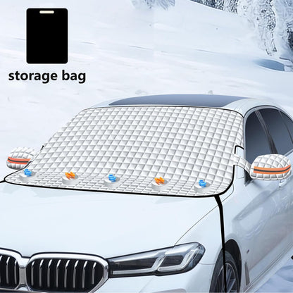 Windshield Snow Cover for Car, Waterproof UV Block with Magnetic Edges
