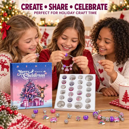 24-Day Christmas DIY Craft Bead Charms Kit