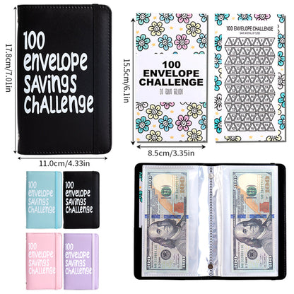 100 Days Money Saving Challenge Coin Envelope Budget Storage Book - Easy and Fun Way to Save  Money