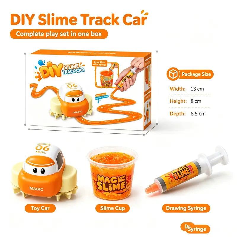 Electric Remote Control Race Track Car DIY Slime Road Builder Kit