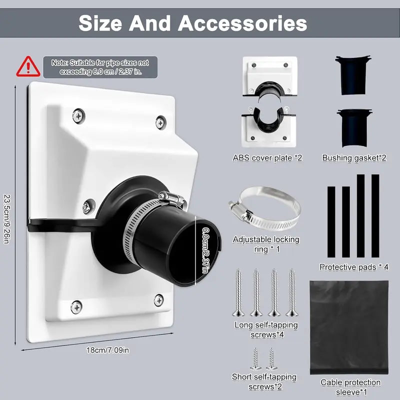 Wall Penetration and Line-Set Cover Kit