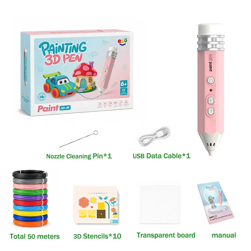 3D Pen Set for Kids, Easy to Use, Learn from Home Art