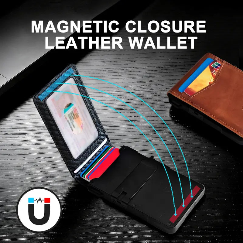 Premium Full-Grain Leather Men's Slim Wallet