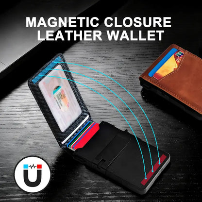Premium Full-Grain Leather Men's Slim Wallet
