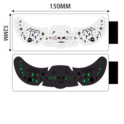 10PCS Halloween Face Glitter Freckles