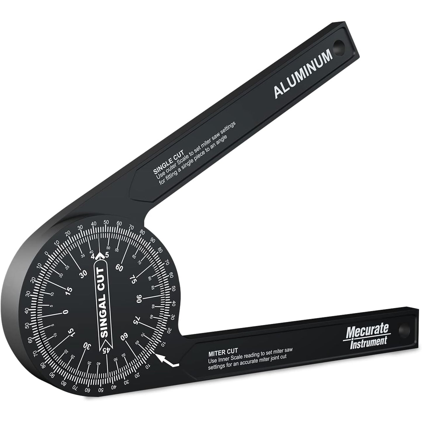 Aluminum Miter Saw Protractor, 7.3-Inch Angle Finder
