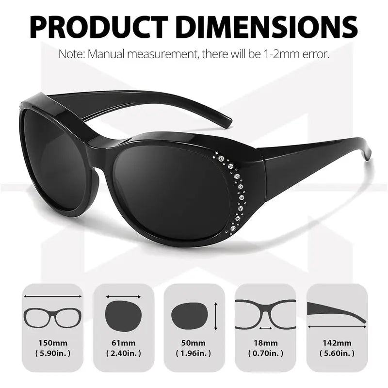 Women's Clip-on Polarized Sunglasses