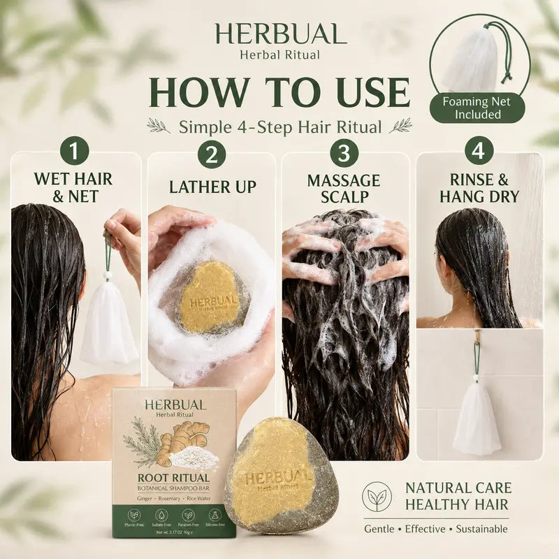 Herbal Root Care Botanical Shampoo Bar 2-Pack