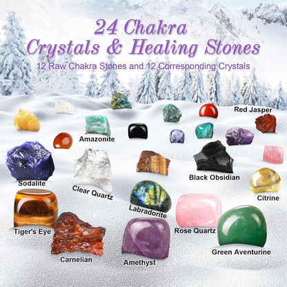 2026 Advent Calendar: Crystals and Healing Stones Christmas Countdown Calendar