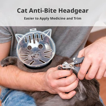 Cat Transparent Muzzle Breathable Face（2PCS）