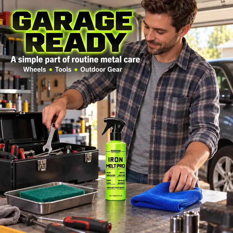 Car Rust Removal Spray Fast Acting Brake Dust Iron Remover Multi