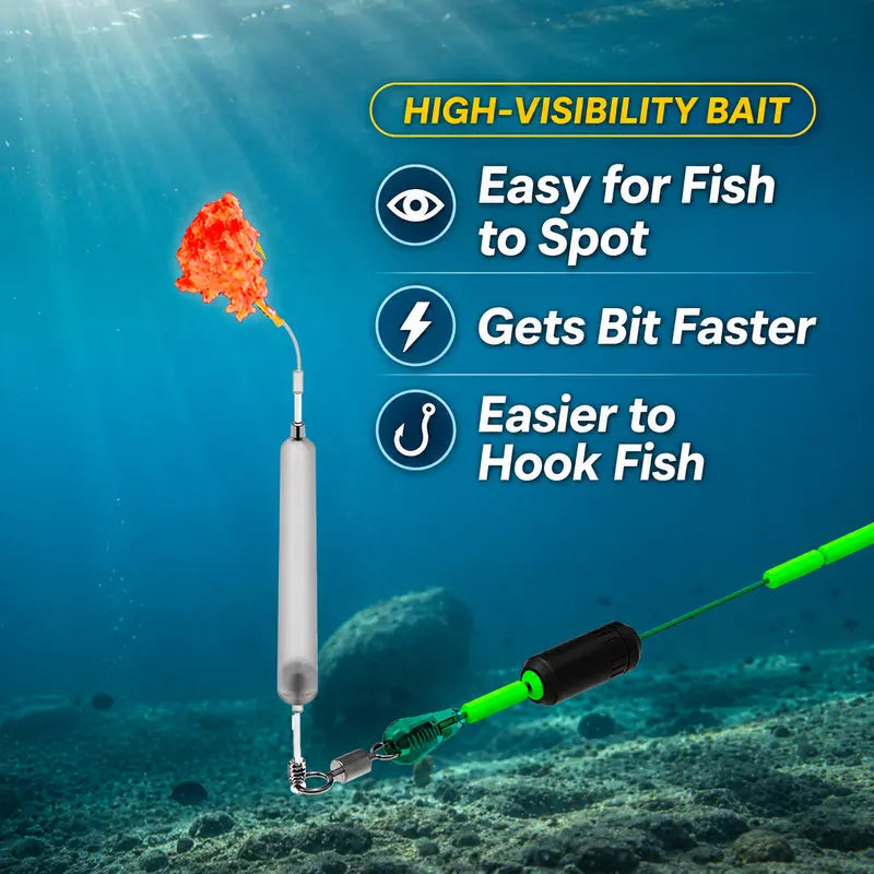 Floating-bottom fishing rig and hook set