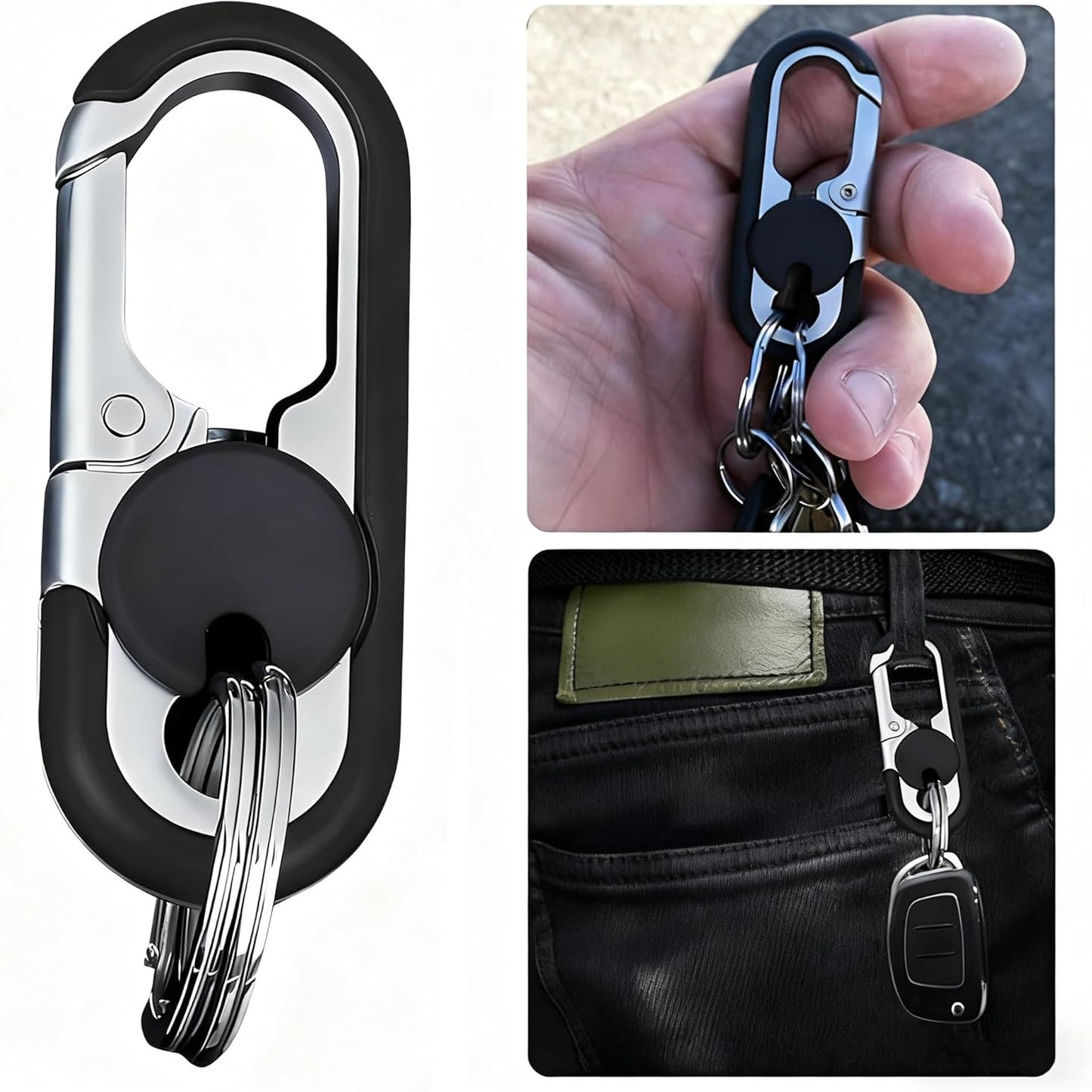 3-Piece Car Key Chain Set