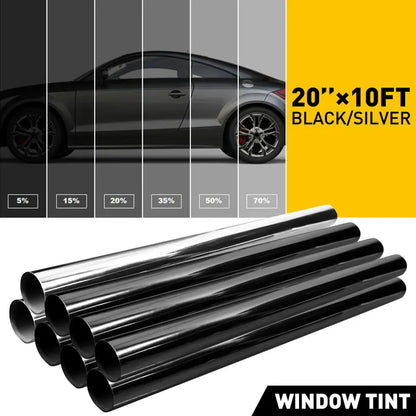 Uncut Roll Window Tint Film 1% 5% 15% 20% 35% 50% 70% VLT 20" x 10ft Feet Car Home Office Glass