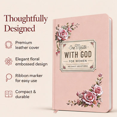 One Minute with God - 365 Days of Daily Prayer Book, Daily Devotional for Men & Women