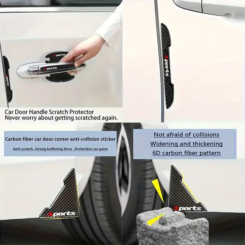 Car Door Handle Protector Stickers Set