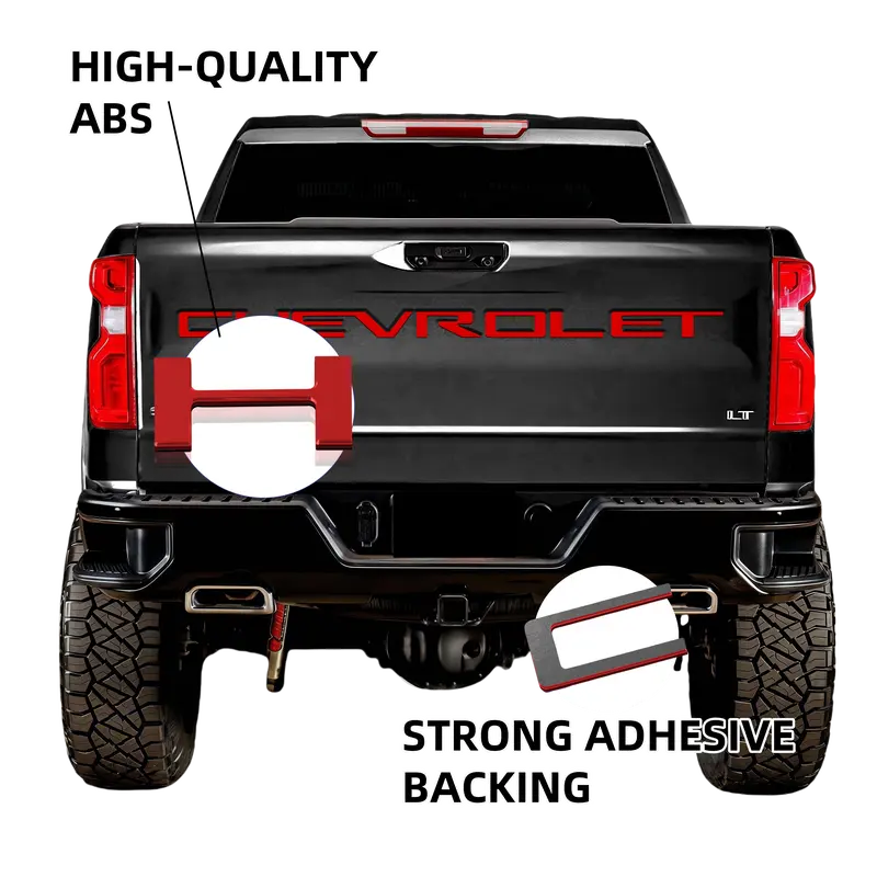 Premium Tailgate 3D Lettering Trim Stickers