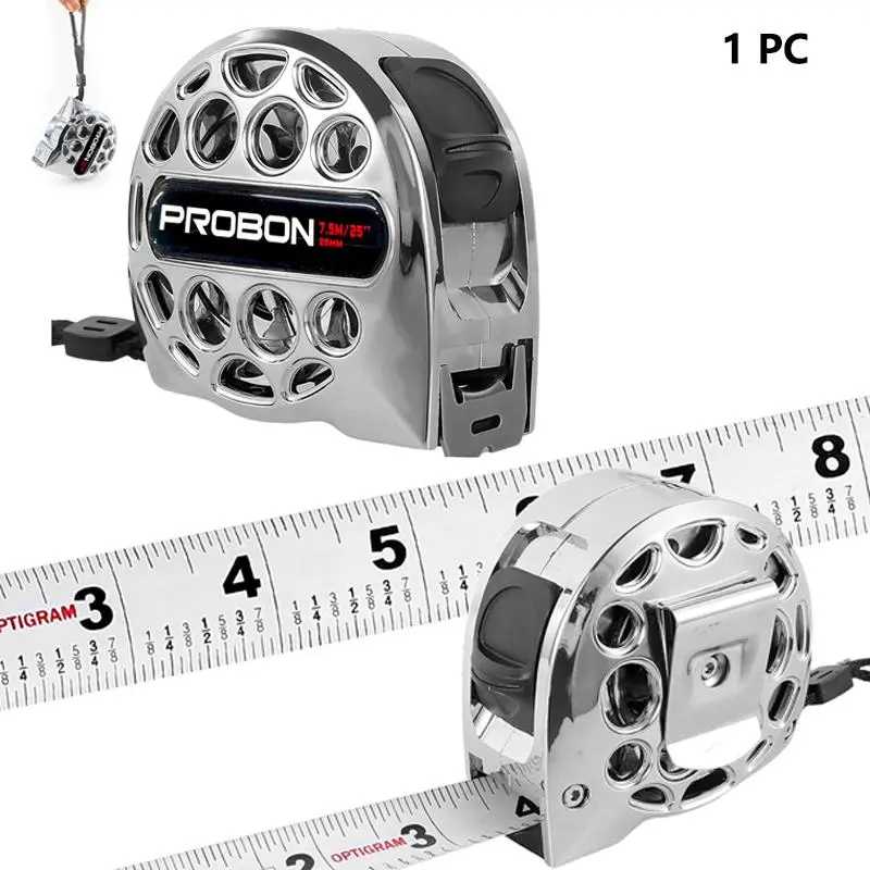 Stainless Steel Retractable Tape Measure for Construction Household Woodworking