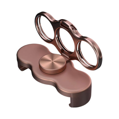 Double-Ring Three-Finger Back Clip Holder - 360° Rotating Mobile Grip