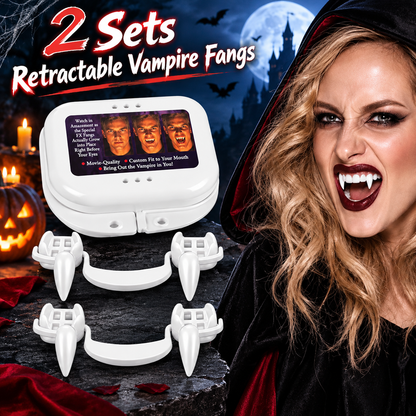 2PCS Expandable Halloween Vampire Fangs Set
