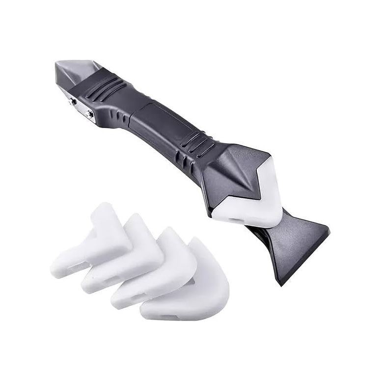 3 in 1 Silicone Caulking Tool, Sealant Removal Tool with 4 Pieces Tool Kit