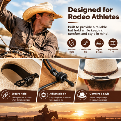 Windproof and anti-loss securing clip for cowboy hats
