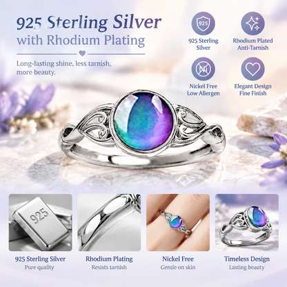 Stylish and Creative Sweet-Style Color-Changing Mood Stone Ring