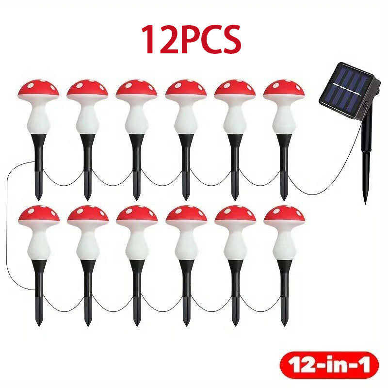 Outdoor Lamp Solar Mushroom Light up Garden Mushroom Lights