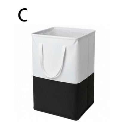 Collapsible Freestanding Laundry Basket with Easy Carry Handles for Bedroom, Dorm, Clothes, Towels