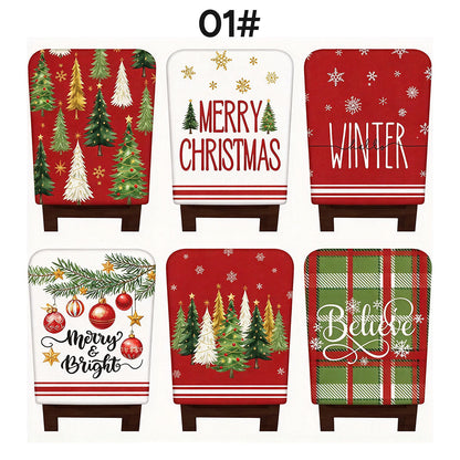 6-Piece Set of Fun Christmas Chair Covers