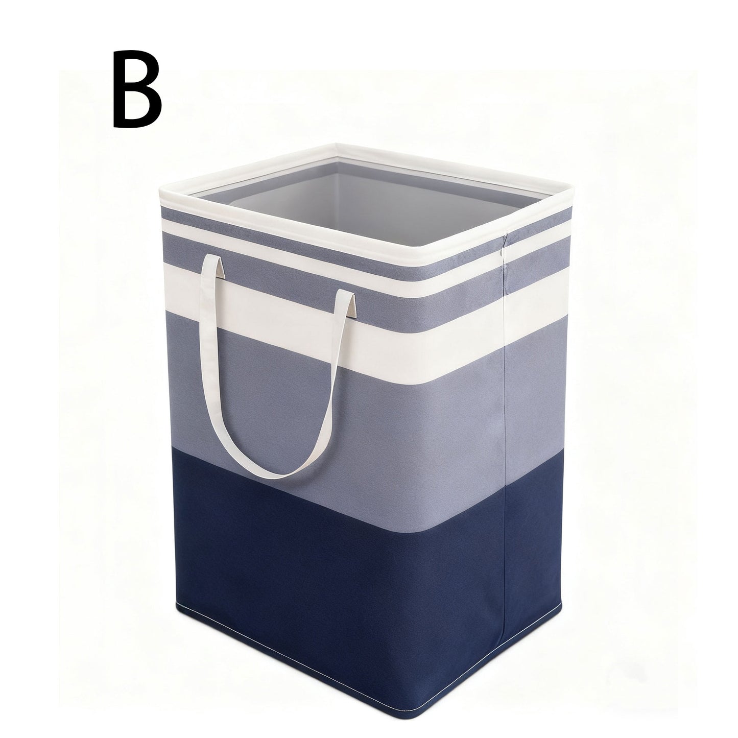 Collapsible Freestanding Laundry Basket with Easy Carry Handles for Bedroom, Dorm, Clothes, Towels