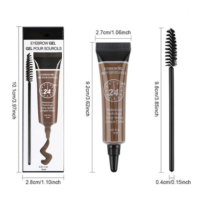 2Pcs Thickening Brow Mascara, Extreme Hold Tinted Eyebrow Gel