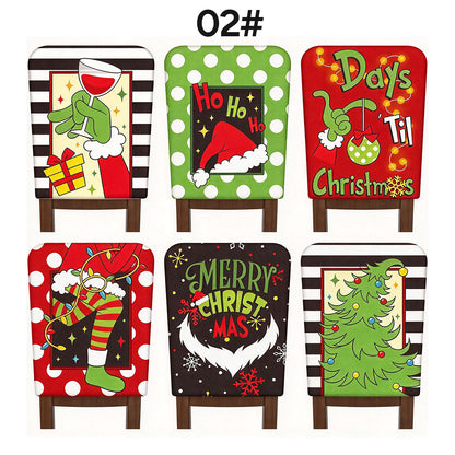 6-Piece Set of Fun Christmas Chair Covers