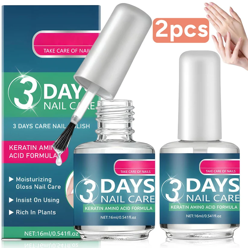 3 Days Nail Care - Keratin Amino Acid, Suitable for Soft and Fragile Nails
